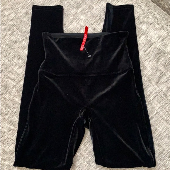 SPANX Pants - SPANX VELVET HIGH-WAISTED LEGGINGS NWOT